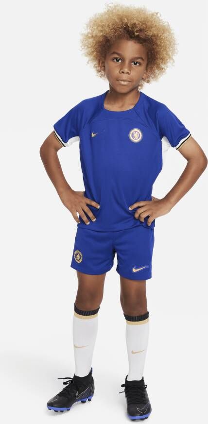 Nike Chelsea FC 2023 24 Thuis Dri-FIT driedelig tenue voor kleuters Blauw