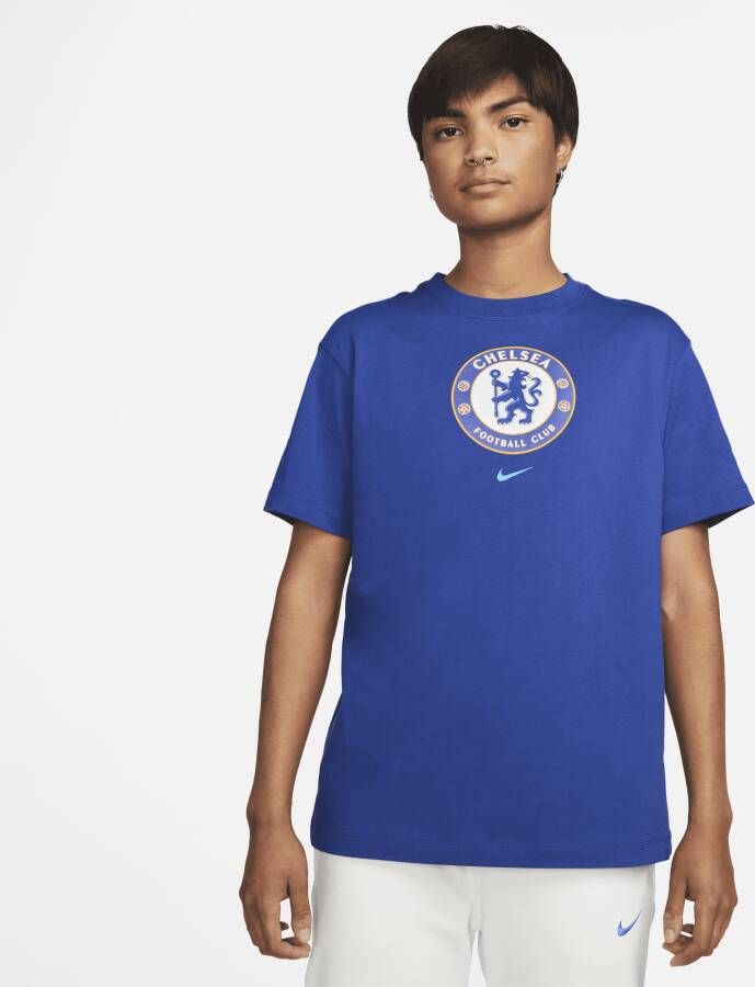 Nike Chelsea FC Crest Voetbalshirt voor dames Blauw