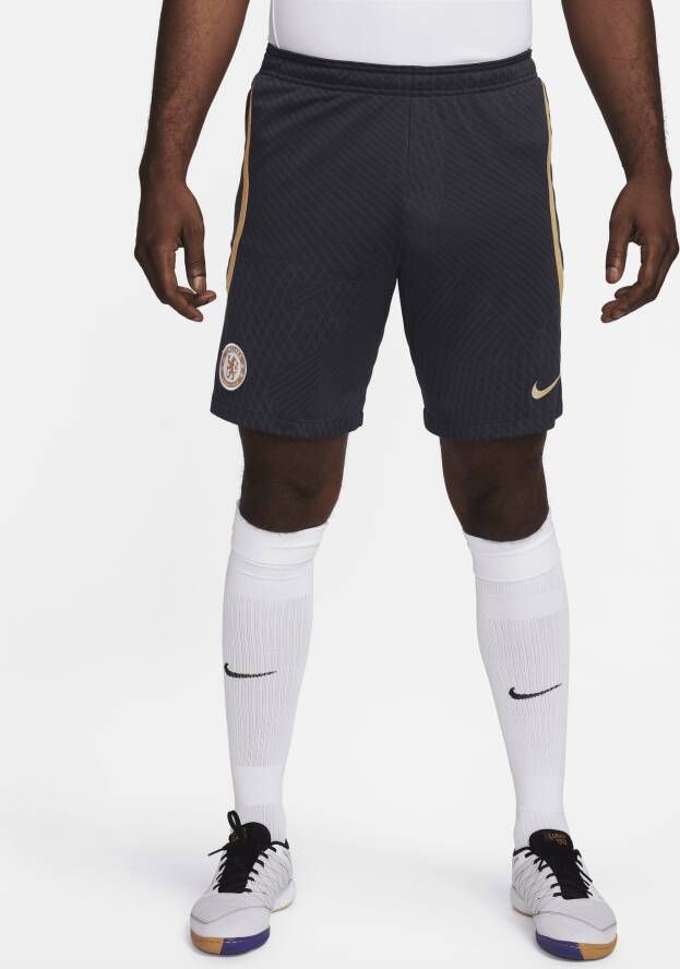 Nike Chelsea FC Strike knit voetbalshorts met Dri-FIT voor heren Blauw