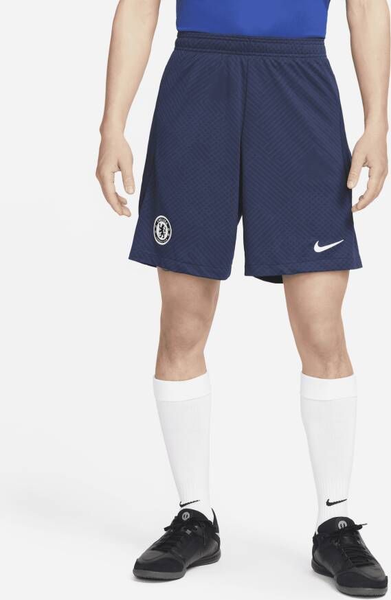 Nike Chelsea FC Strike voetbalshorts met Dri-FIT voor heren Blauw