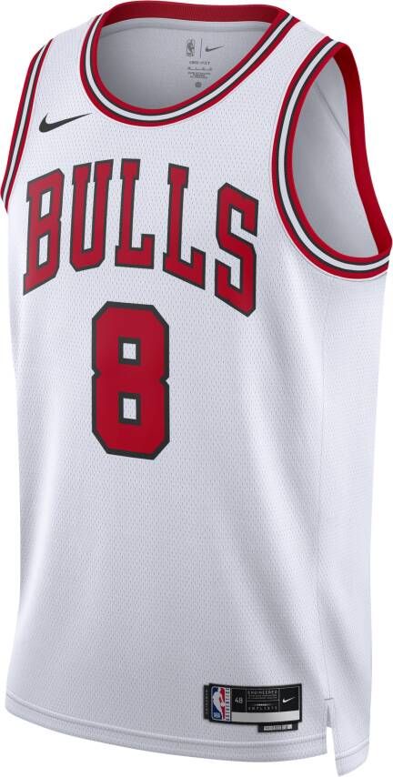 Nike Chicago Bulls Association Edition 2022 23 Dri-FIT Swingman NBA-jersey voor heren Wit