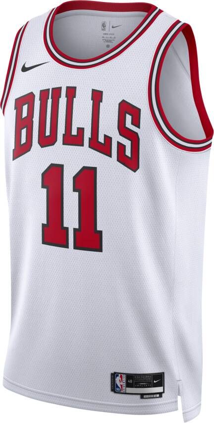 Nike Chicago Bulls Association Edition 2022 23 Dri-FIT Swingman NBA-jersey voor heren Wit