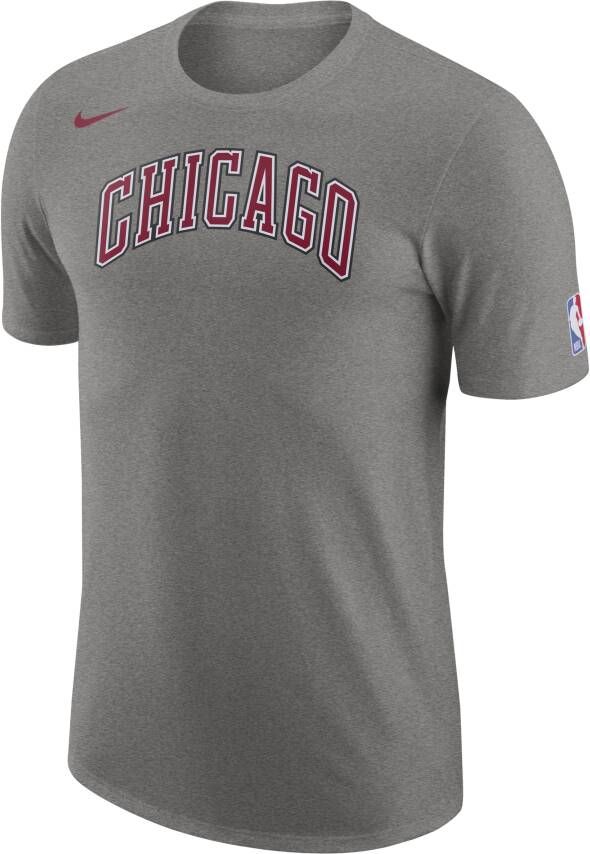 Nike Chicago Bulls City Edition NBA-herenshirt met logo Grijs