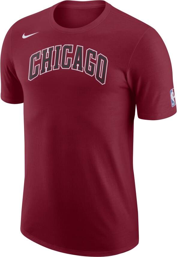 Nike Chicago Bulls City Edition NBA-herenshirt met logo Rood