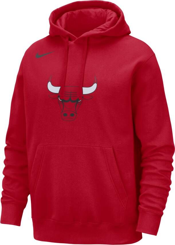 Nike Chicago Bulls Club NBA-hoodie voor heren Rood