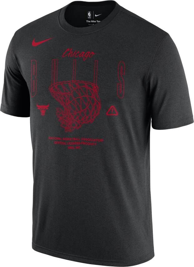 Nike Chicago Bulls Courtside Max90 NBA-herenshirt Zwart