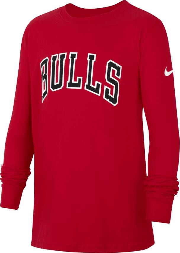 Nike Chicago Bulls Courtside NBA-shirt met lange mouwen voor kids Rood