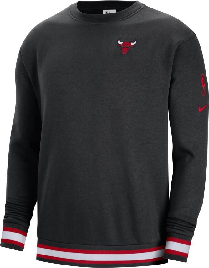 Nike Chicago Bulls Courtside NBA-sweatshirts van fleece voor heren Zwart