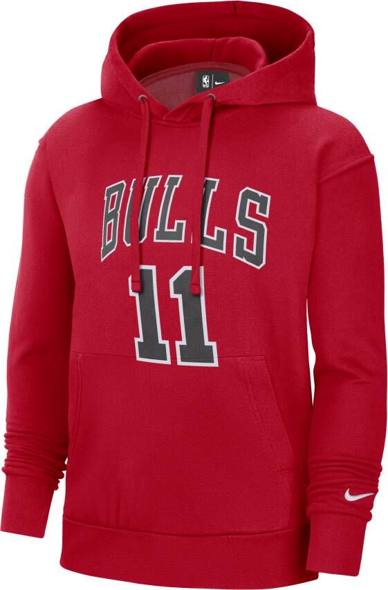 Nike Chicago Bulls Essential NBA-fleecehoodie voor heren Rood