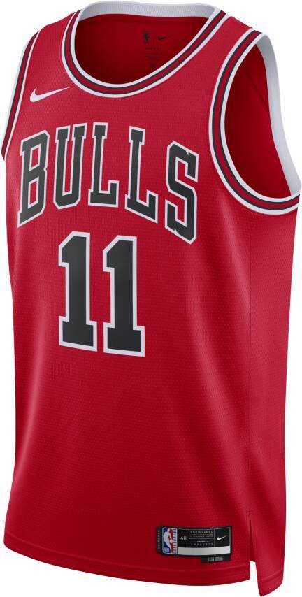 Nike Chicago Bulls Icon Edition 2022 23 Dri-FIT Swingman NBA-jersey voor heren Rood