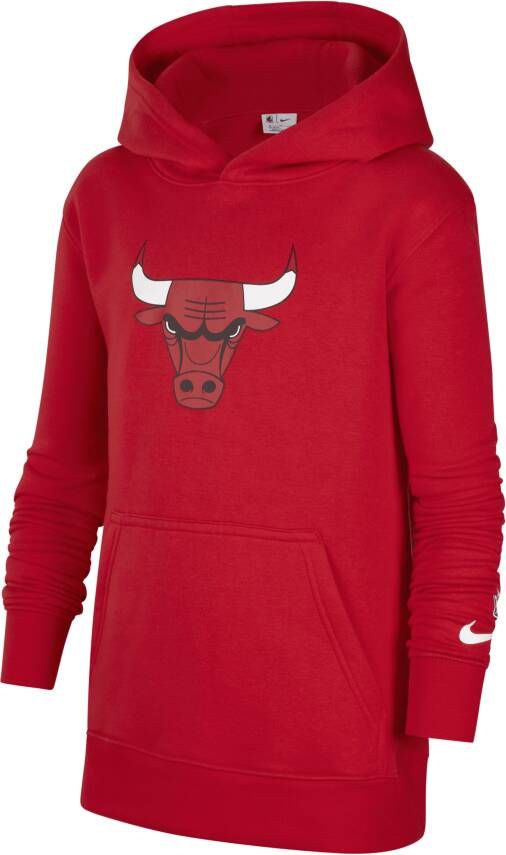 Nike Chicago Bulls NBA-hoodie van fleece voor kids Rood