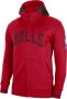Nike Chicago Bulls Showtime NBA-hoodie met rits en Dri-FIT voor heren Rood - Thumbnail 1