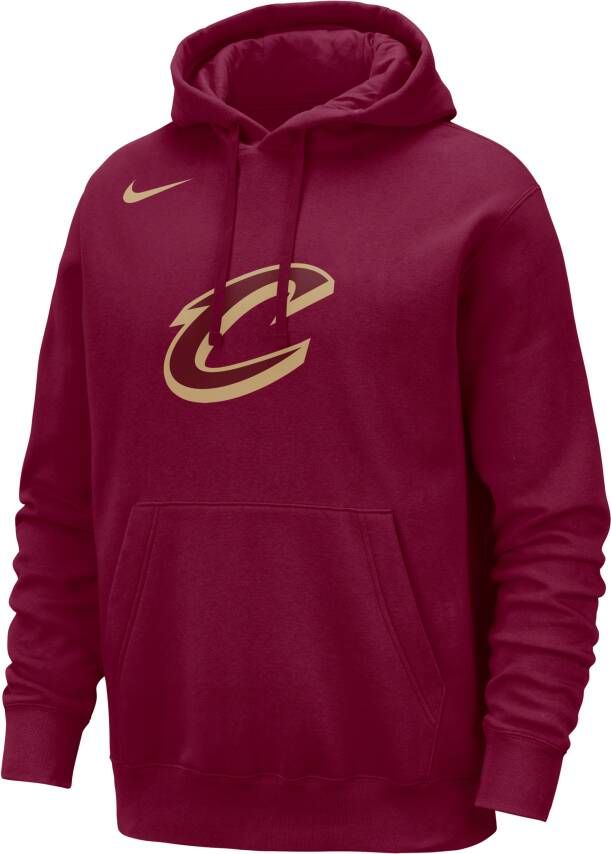 Nike Cleveland Cavaliers Club NBA-hoodie voor heren Rood