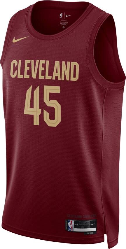 Nike Cleveland Cavaliers Icon Edition 2022 23 Dri-FIT Swingman NBA-jersey voor heren Rood