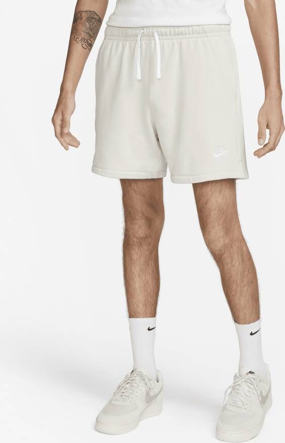 Nike Club Fleece flowshorts van sweatstof voor heren Grijs
