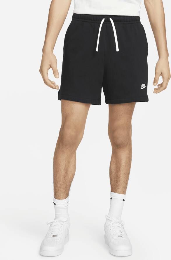 Nike Club Fleece flowshorts van sweatstof voor heren Zwart