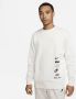 Nike Club Fleece+ Geborstelde herentop met ronde hals Grijs - Thumbnail 2