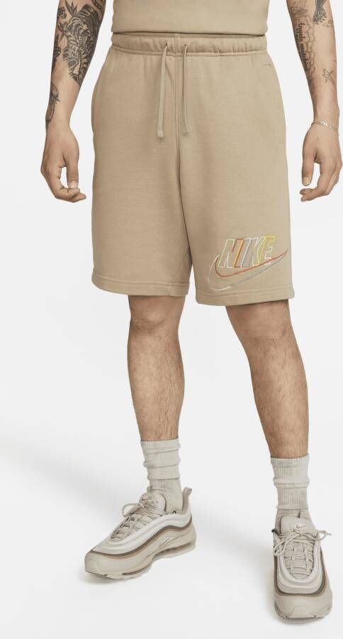 Nike Club Fleece+ French Terry Shorts Sportshorts Kleding khaki maat: XL beschikbare maaten:S M L XL