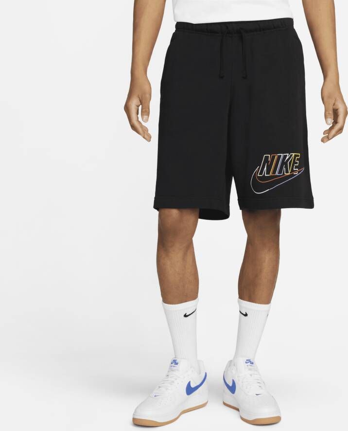 Nike Club Fleece Herenshorts van sweatstof Zwart