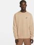 Nike Club Fleece Herentop met ronde hals Bruin - Thumbnail 1