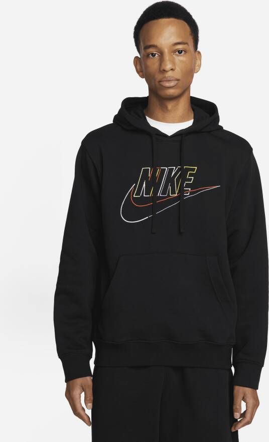 Nike Club Fleece hoodie van sweatstof voor heren Zwart