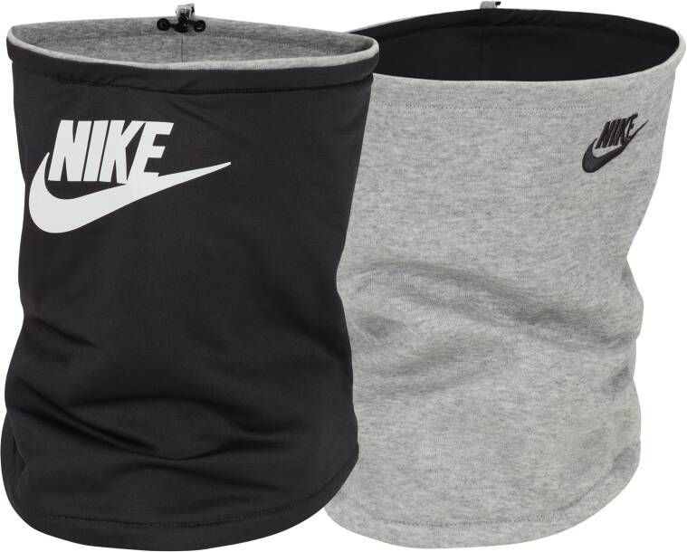 Nike Club Fleece Omkeerbare nekwarmer Grijs