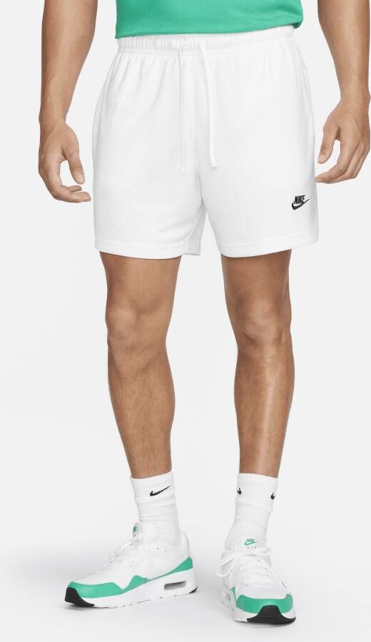Nike Club Flowshorts met mesh voor heren Wit