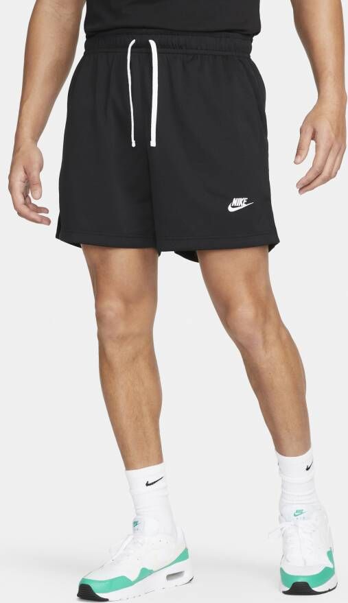 Nike Club Flowshorts met mesh voor heren Zwart