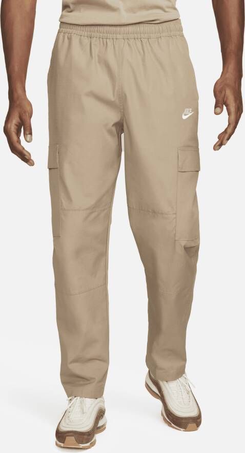 Nike Club Woven Cargo Pants Trainingsbroeken Kleding khaki white maat: XL beschikbare maaten:S M L XL