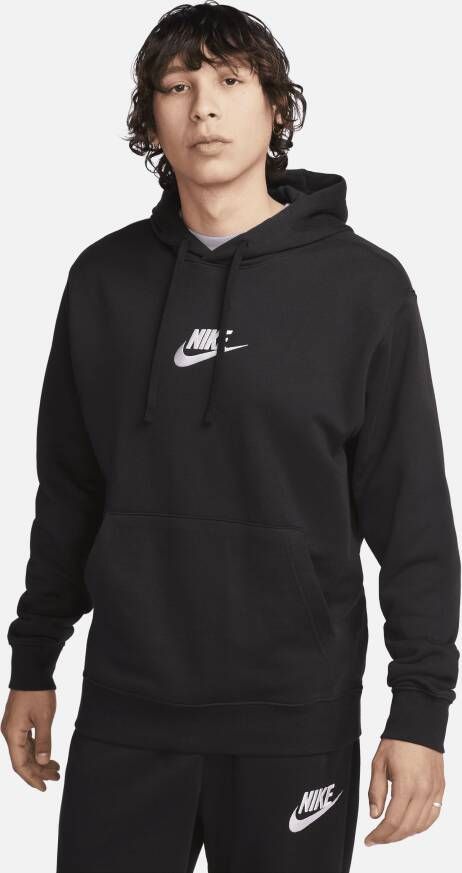 Nike Club hoodie van sweatstof voor heren Zwart