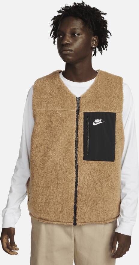 Nike Club+ Omkeerbare winterse bodywarmer voor heren Bruin