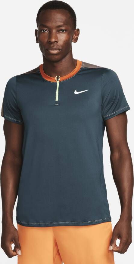 Nike Court Dri-FIT Advantage Tennispolo voor heren Groen