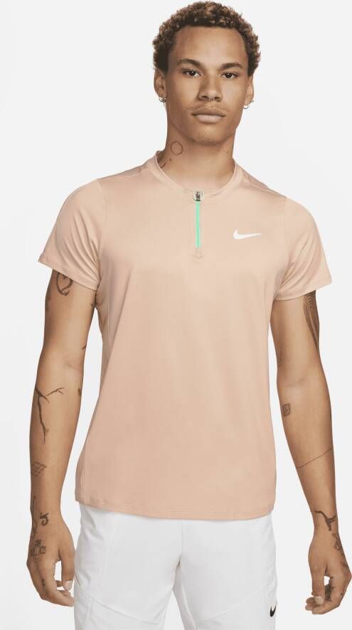 Nike Court Dri-FIT Advantage Tennispolo voor heren Roze