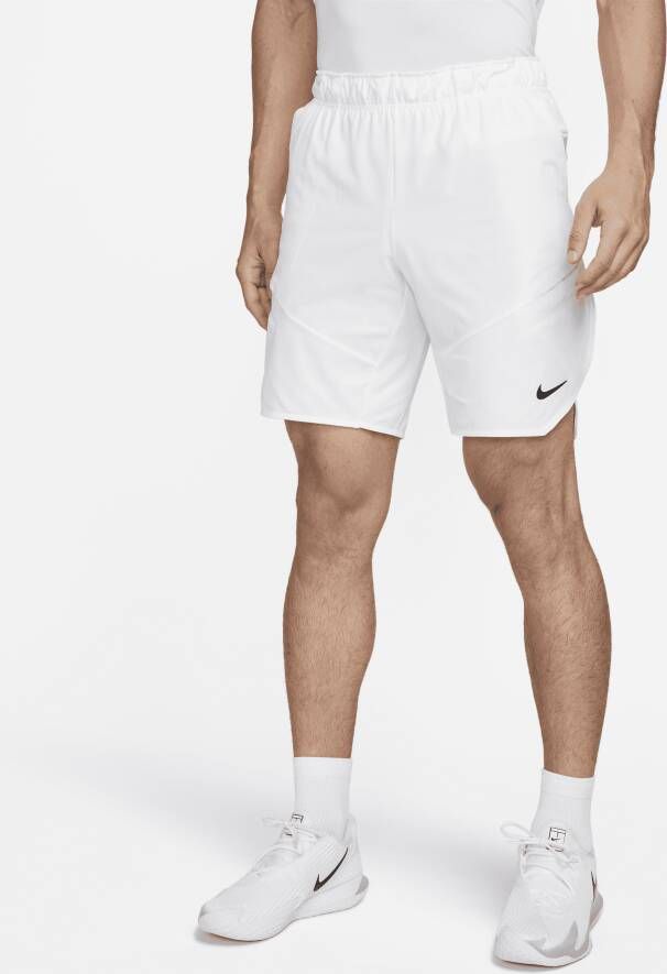 Nike Court Dri-FIT Advantage Tennisshorts voor heren Wit