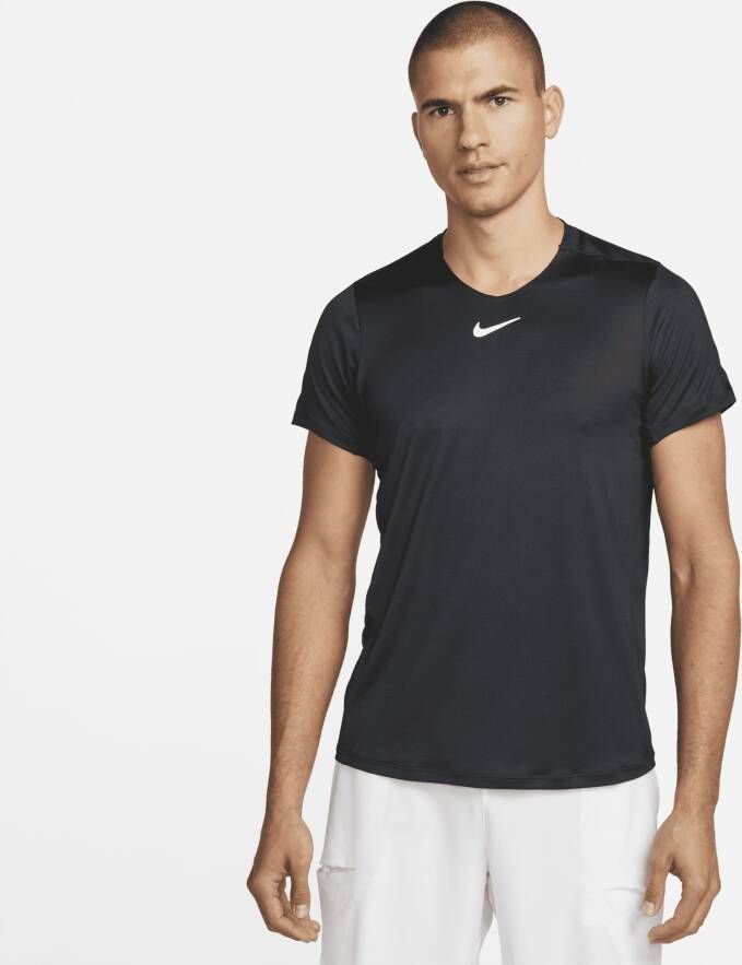 Nike Court Dri-FIT Advantage Tennistop voor heren Zwart