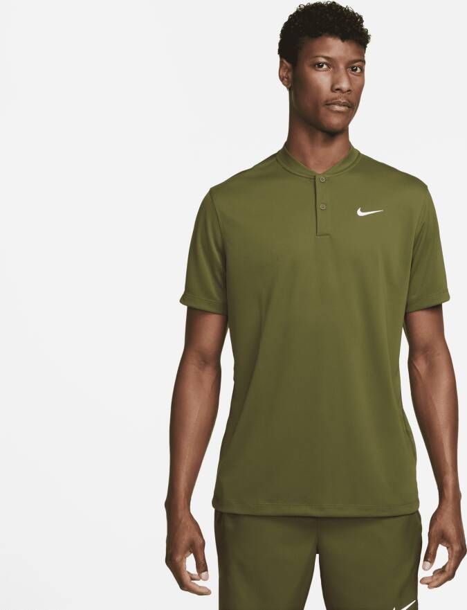 Nike Court Dri-FIT Blade Tennispolo voor heren Groen