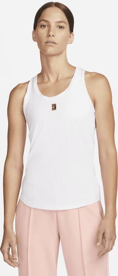 Nike Court Dri-FIT One Heritage Tanktop voor dames Wit
