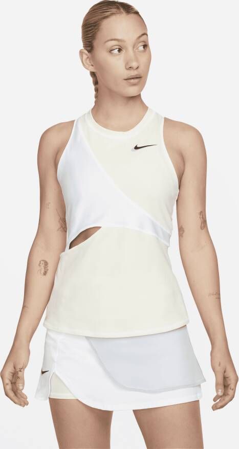 Nike Court Dri-FIT Slam Tennistanktop voor dames Wit