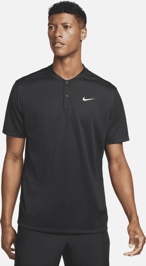 Nike Court Dri-FIT Blade Tennispolo voor heren Zwart