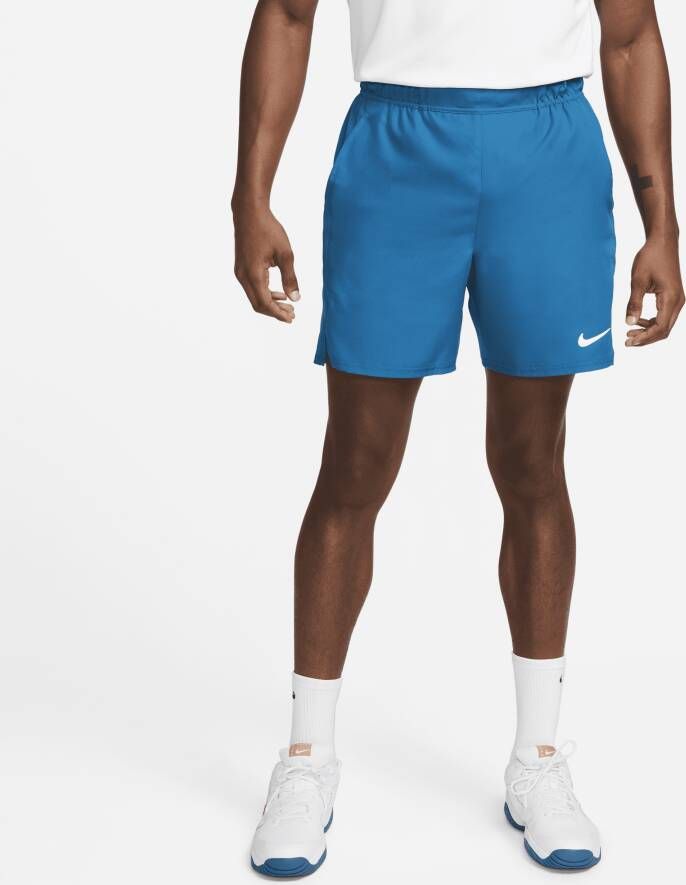 Nike Court Dri-FIT Victory Tennisshorts voor heren (18 cm) Blauw
