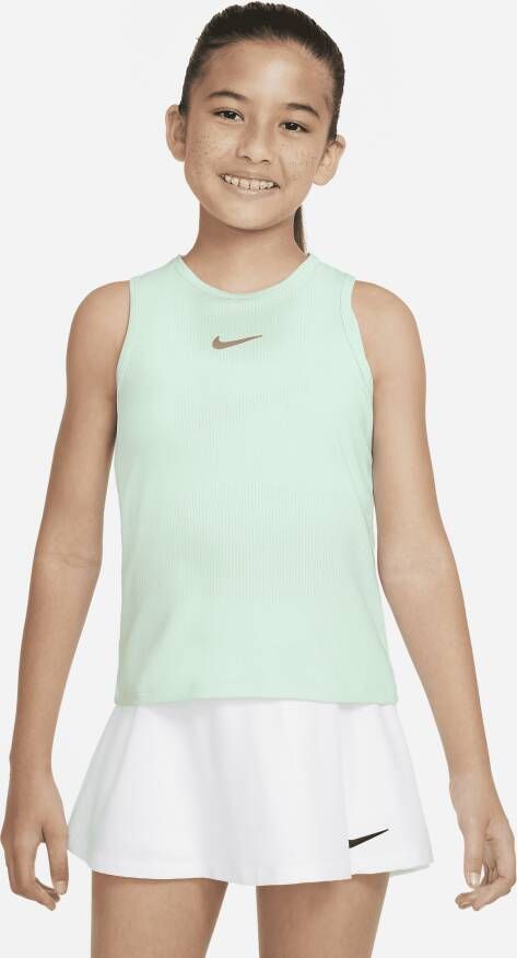 Nike Court Dri-FIT Victory Tennistanktop voor meisjes Groen