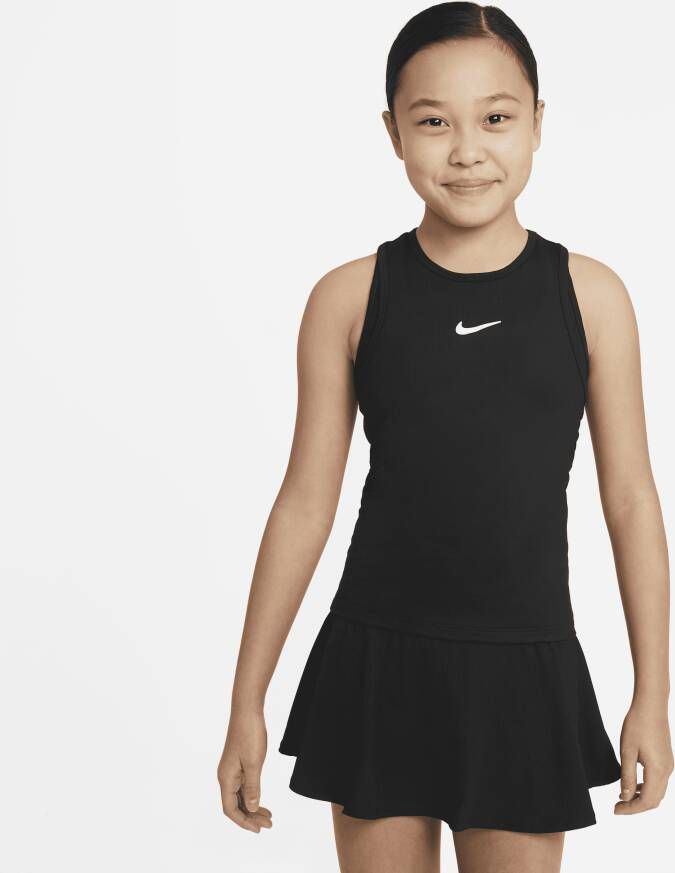 Nike Victory Dri-FIT tennistanktop voor meisjes Zwart