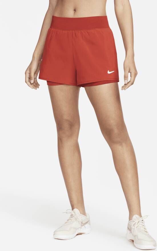Nike Court Victory Tennisshorts voor dames Rood