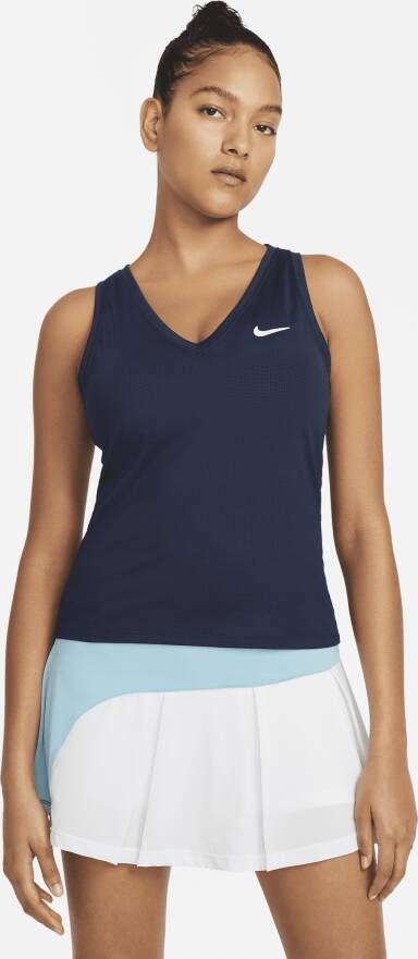 Nike Court Victory Tennistanktop voor dames Blauw