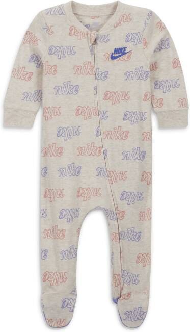 Nike Coverall met print met tekst voor baby's (3-6 maanden) Bruin