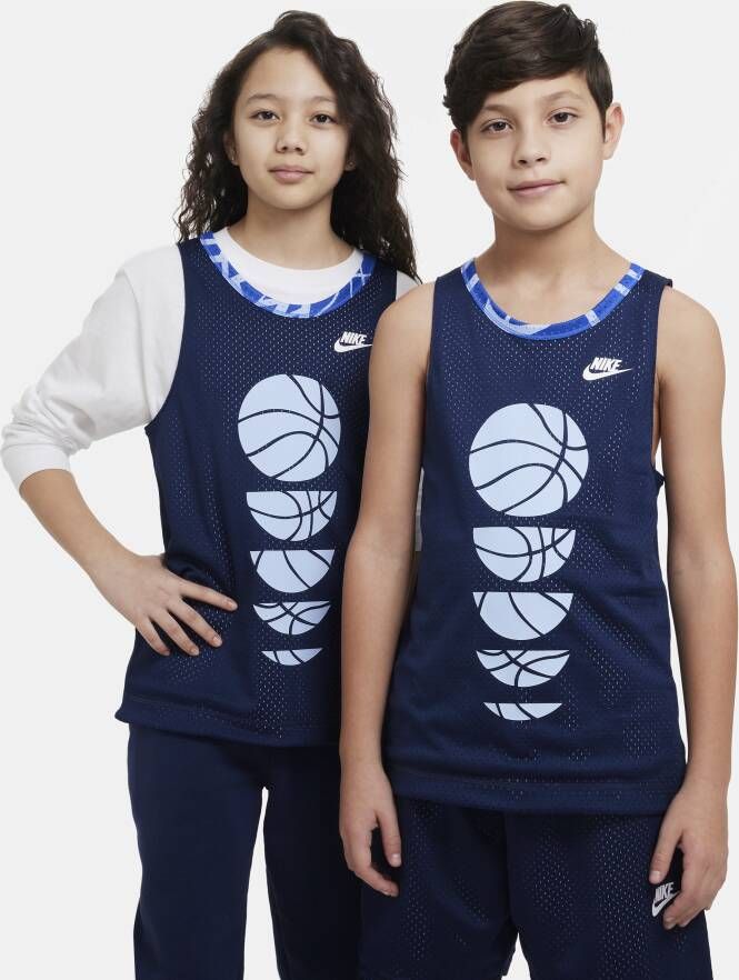 Nike Culture of Basketball Omkeerbare basketbaljersey voor kids Blauw
