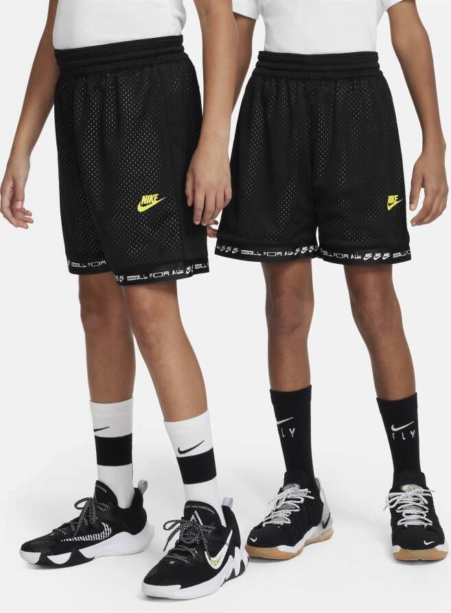 Nike Culture of Basketball Omkeerbare basketbalshorts voor kids Zwart