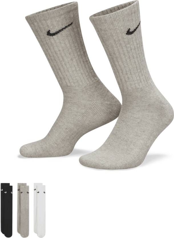 Nike Cushioned Crew trainingssokken (3 paar) Meerkleurig