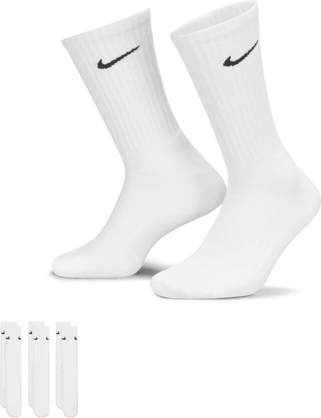 Nike Cushioned Crew trainingssokken (3 paar) Wit