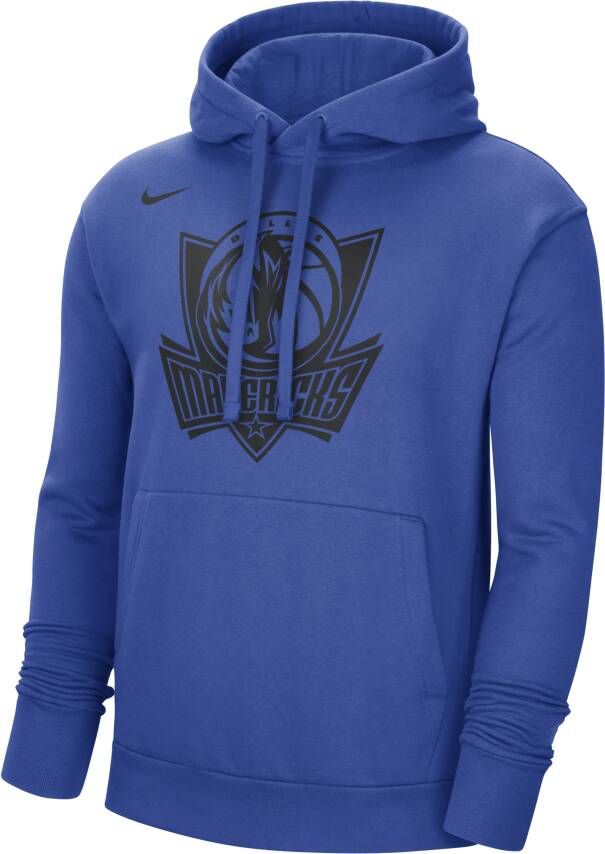 Nike Dallas Mavericks Essential NBA-fleecehoodie voor heren Blauw
